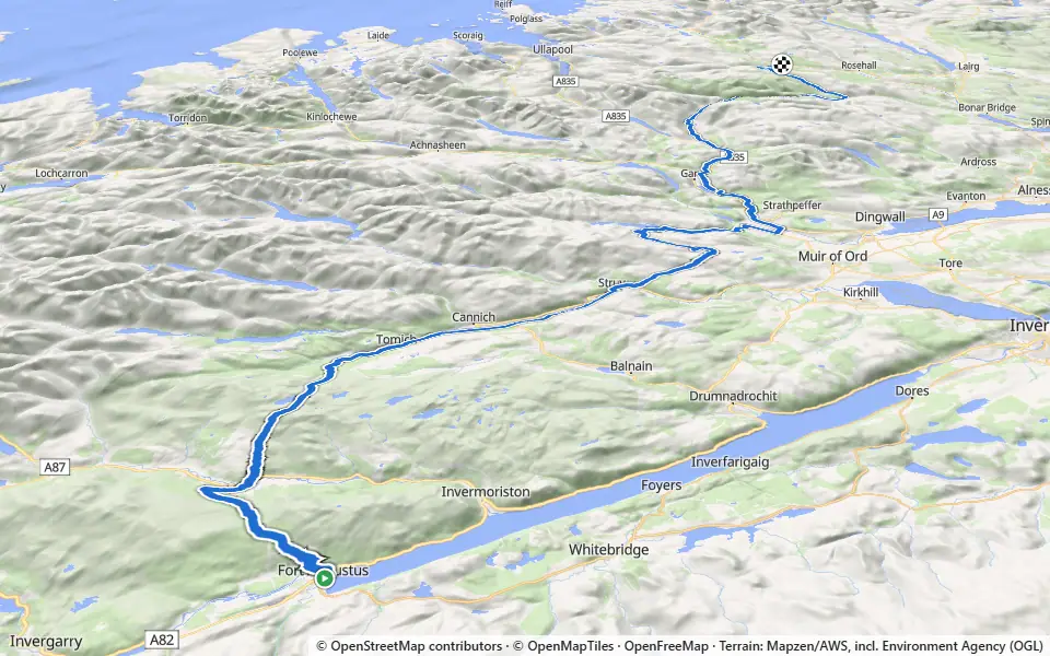 3D preview of a trail at Riding area 57.839, -4.763