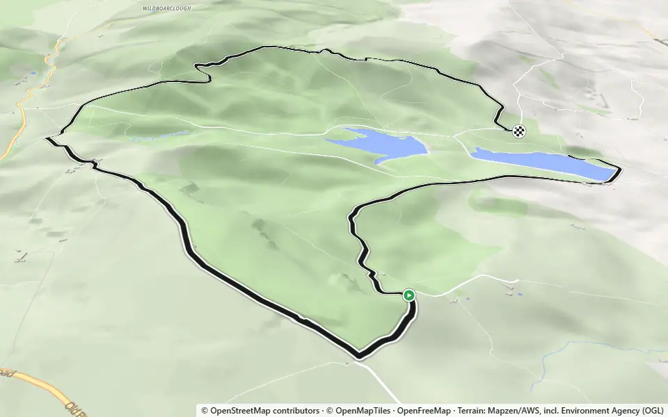 3D preview of a trail at Grove Wood