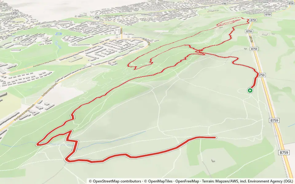 3D preview of a trail at Big Wood