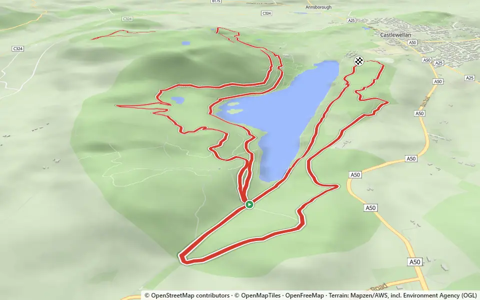 3D preview of a trail at Long Wood