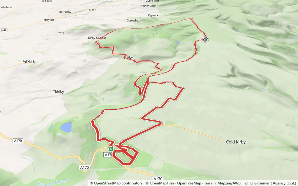 3D preview of a trail at Town's Pasture Wood