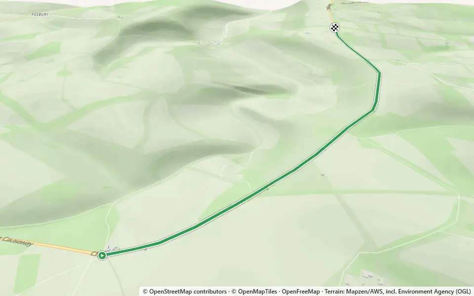 3D preview of a trail at Hackney Plantation