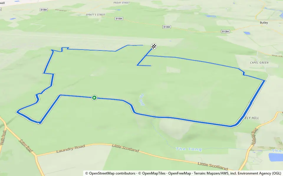 3D preview of a trail at Rendlesham Forest