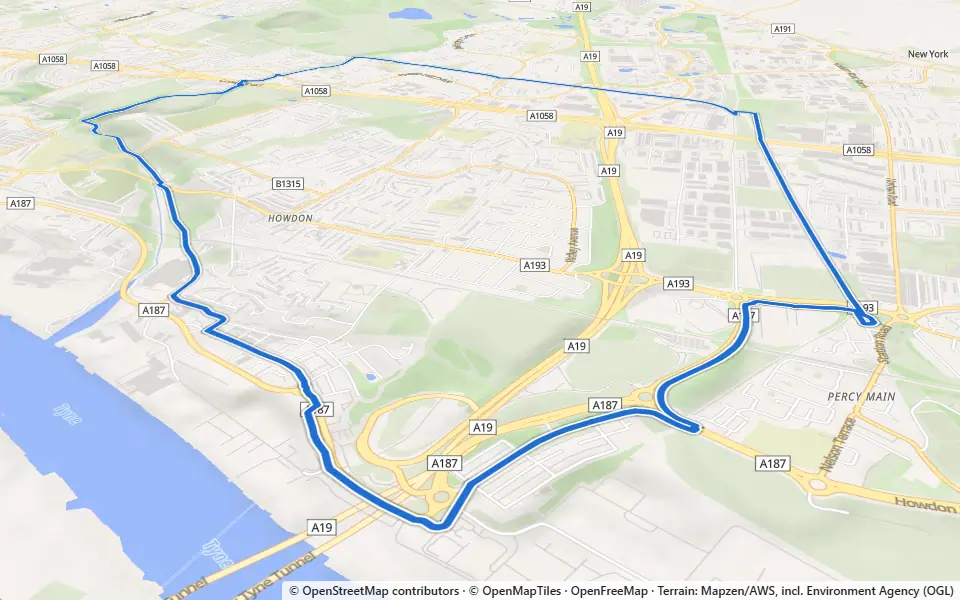 3D preview of a trail at Marden Quarry Park