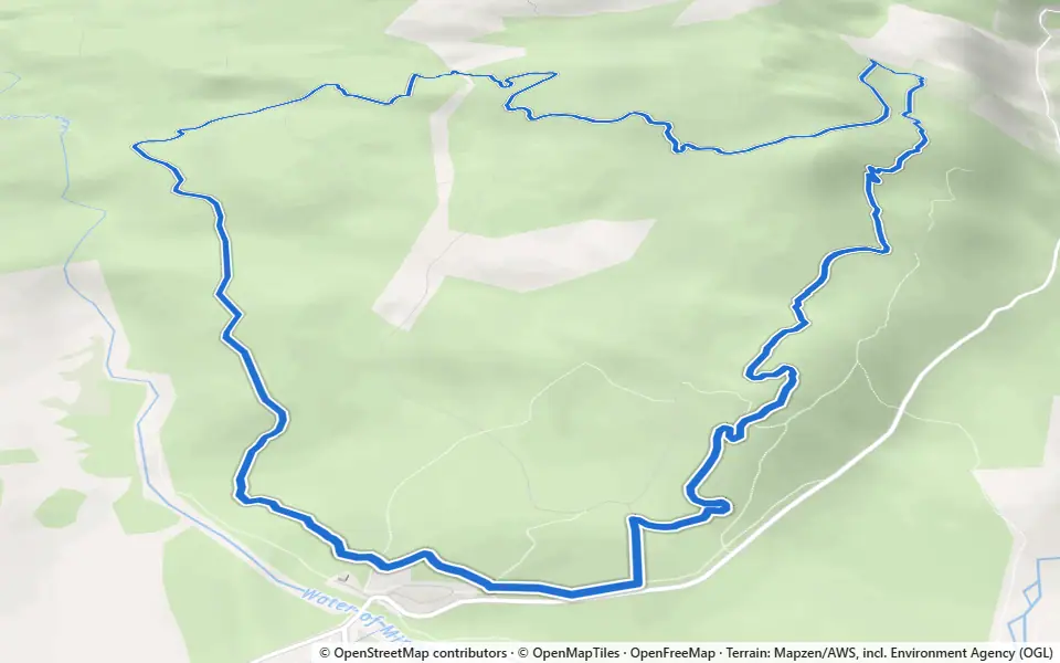3D preview of a trail at Glentrool