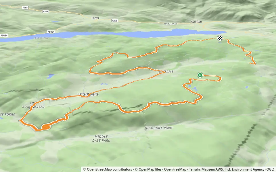 3D preview of a trail at Grizedale Forest
