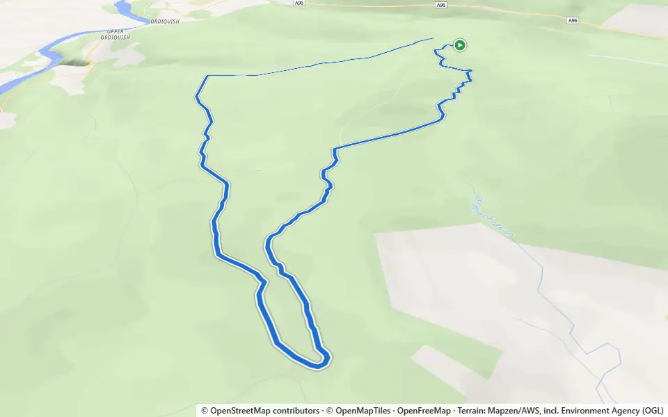 3D preview of a trail at Moray Monster Trails