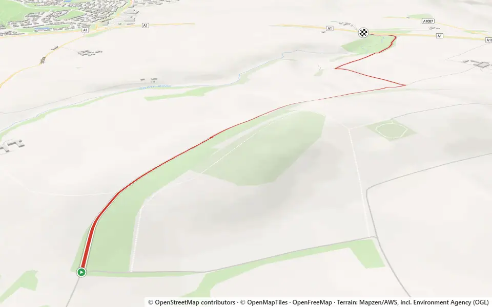 3D preview of a trail at Doonhill Wood