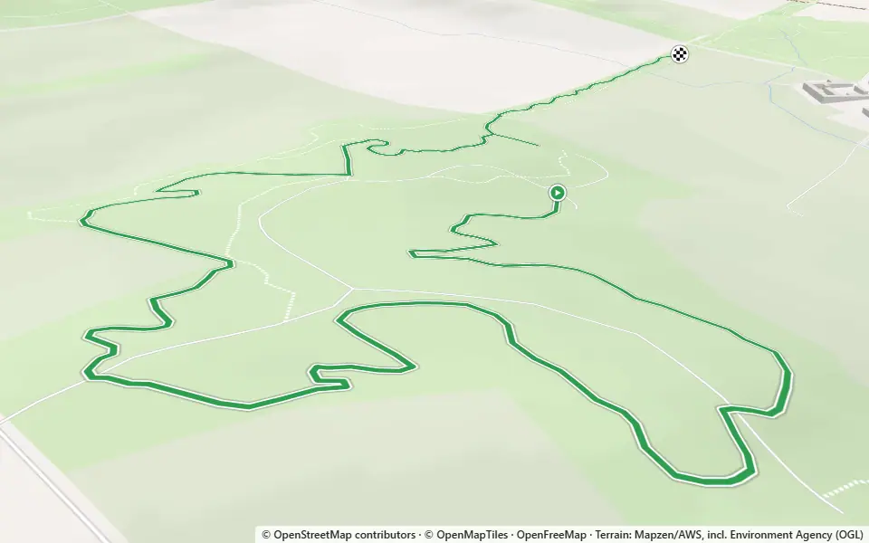 3D preview of a trail at Auchengean Wood