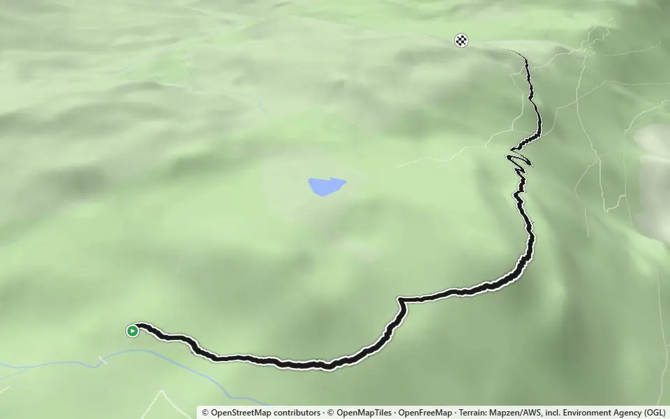 3D preview of a trail at Oak Wood
