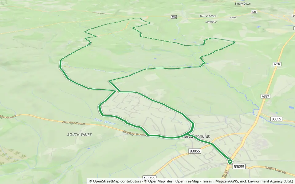 3D preview of a trail at Willis's Plantation