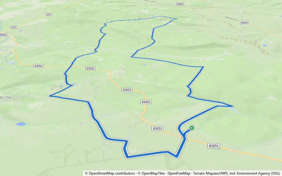3D preview of a trail at Jacks Wood