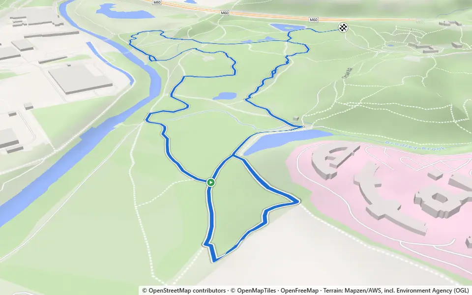 3D preview of a trail at North Wood