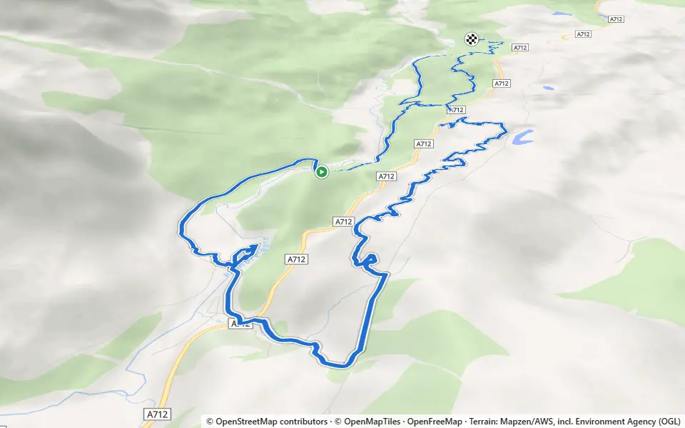 3D preview of a trail at Kirroughtree Forest