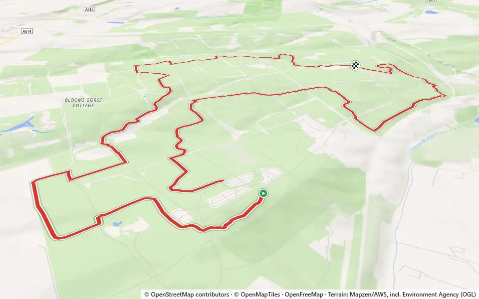 3D preview of a trail at Sherwood Pines