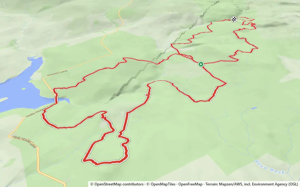 3D preview of a trail at Gisburn Forest
