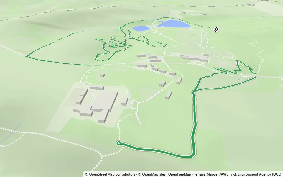 3D preview of a trail at New Whistlers Copse