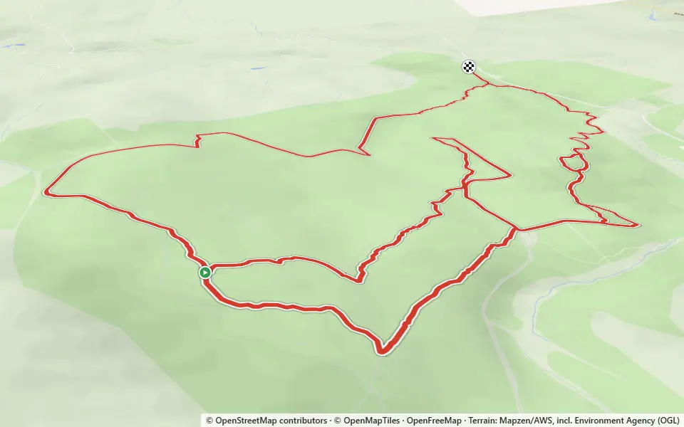 3D preview of a trail at Davagh Forest