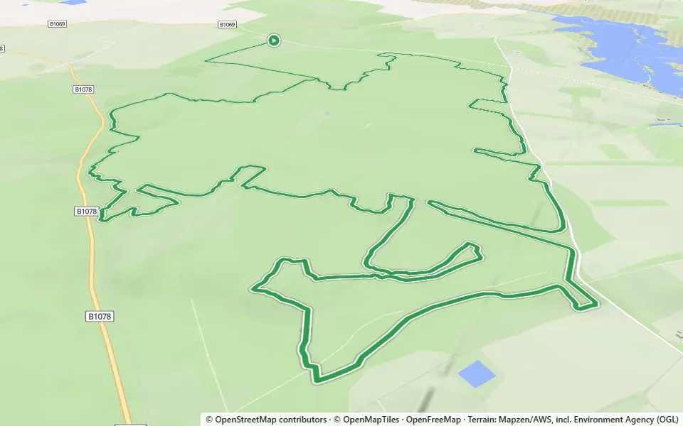 3D preview of a trail at Oak Covert