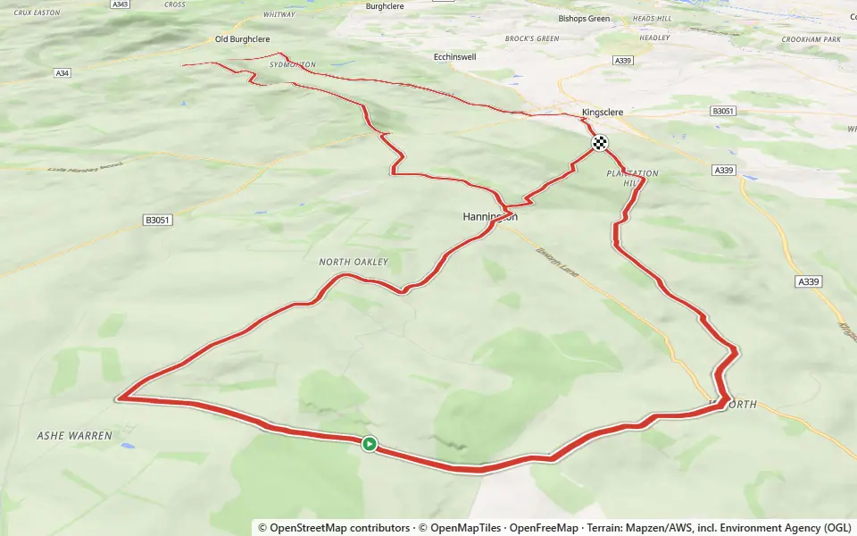 3D preview of a trail at The Warren