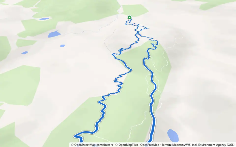 3D preview of a trail at Trails near Abriachan