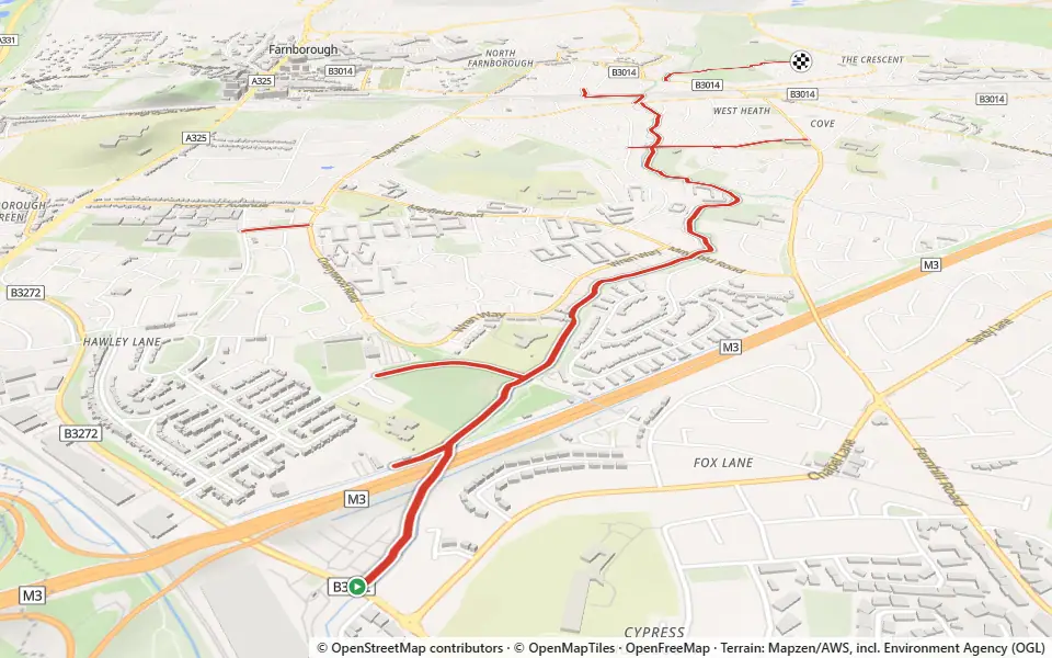 3D preview of a trail at Birchwood Reserve