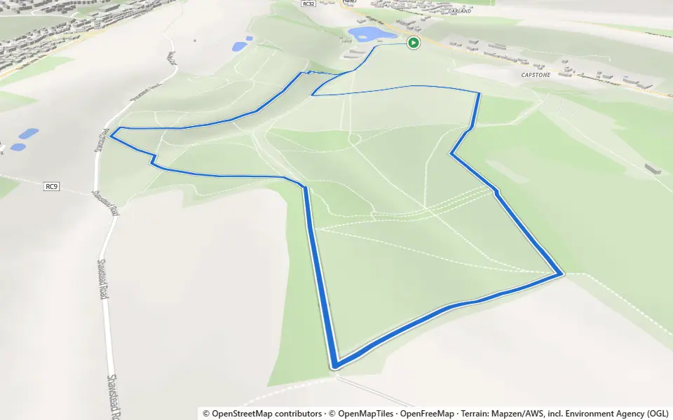 3D preview of a trail at Round Glade