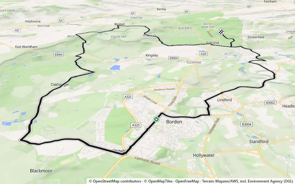 3D preview of a trail at The Warren