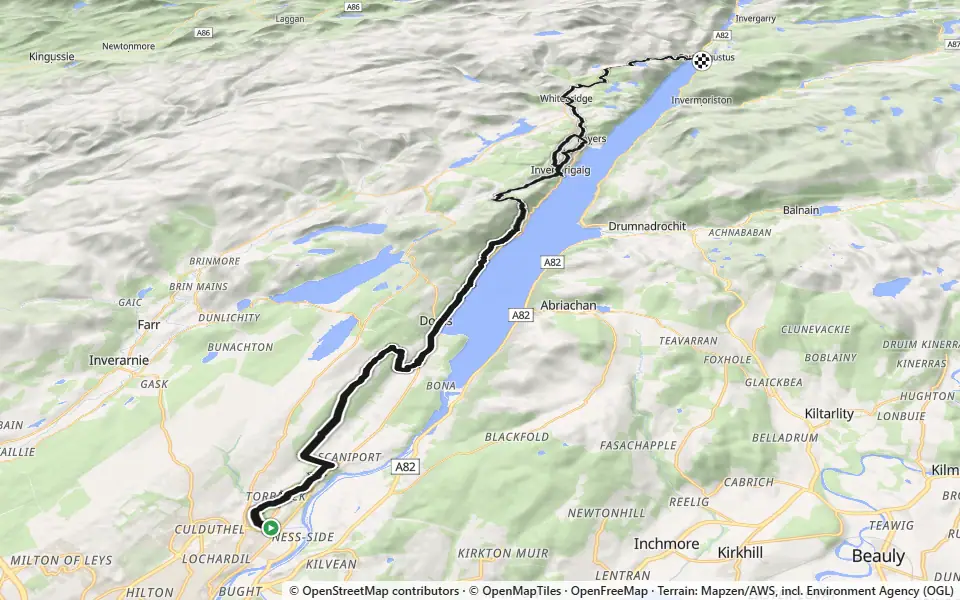 3D preview of a trail at Clune Wood