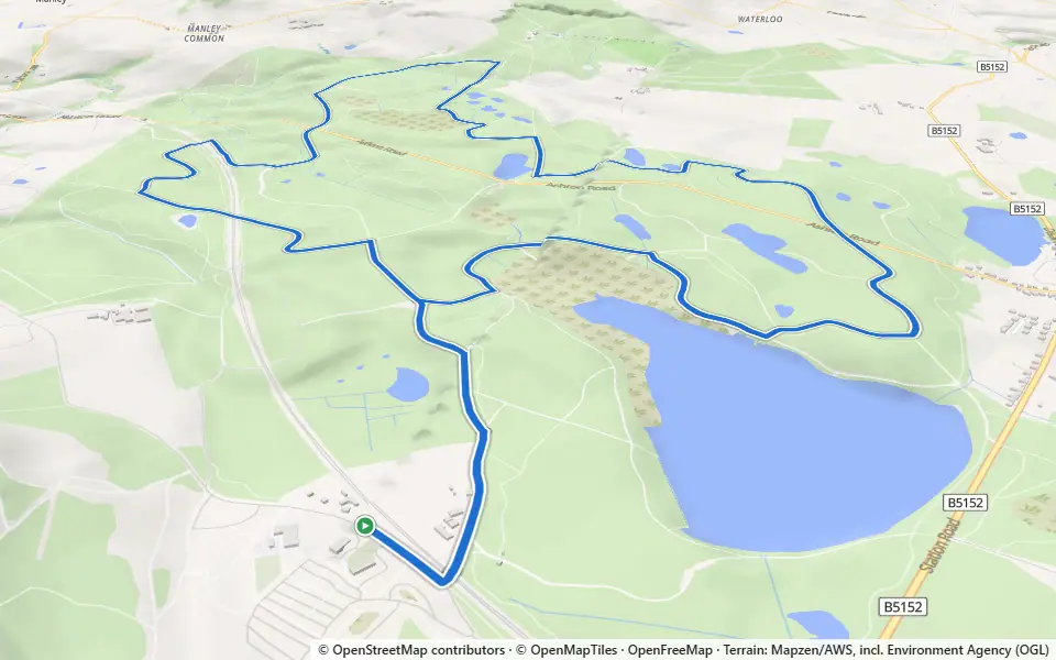 3D preview of a trail at Black Nursery