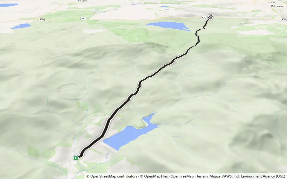 3D preview of a trail at Trails near Glenbrook