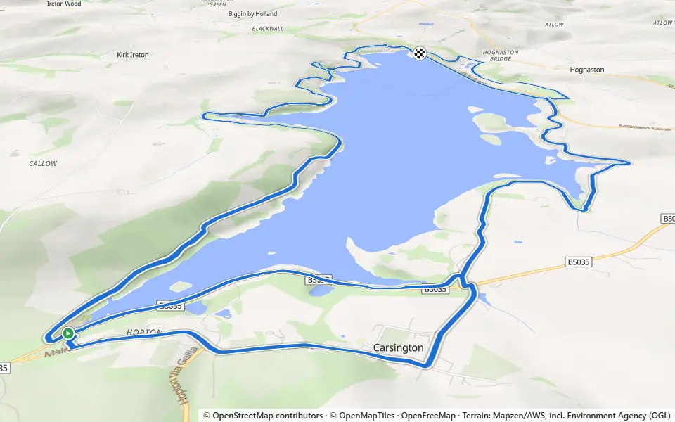 3D preview of a trail at Paddock Wood