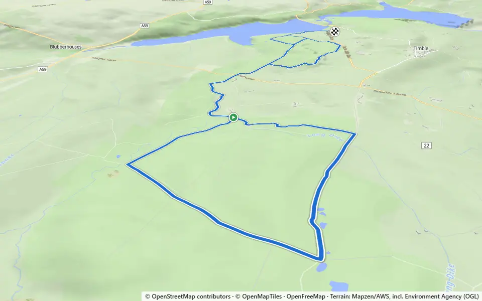 3D preview of a trail at Beecroft Moor Plantation