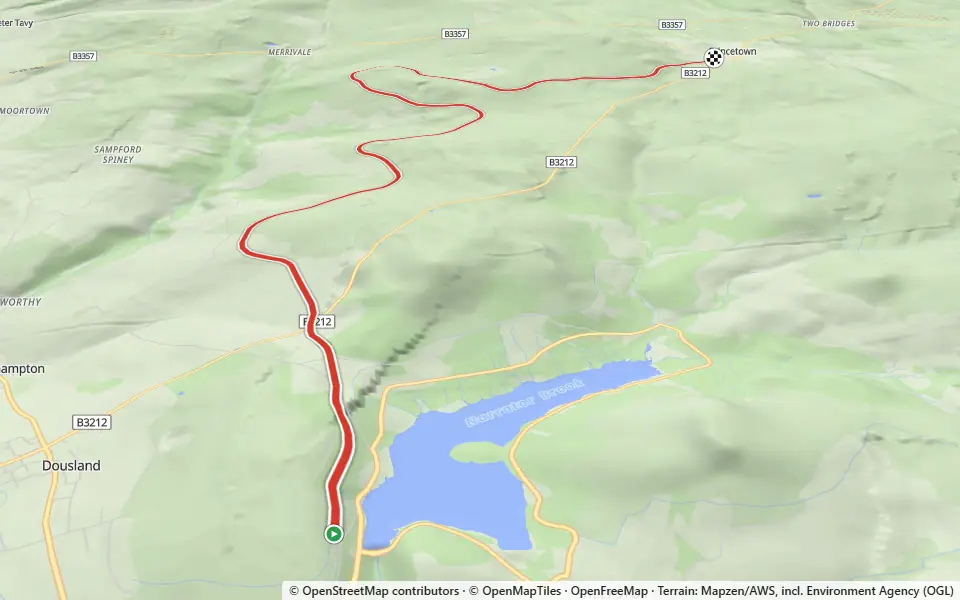 3D preview of a trail at Dittisham Woods