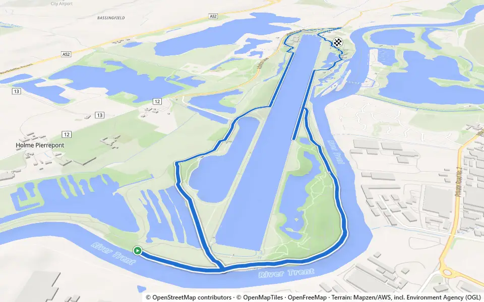 3D preview of a trail at Segway Track