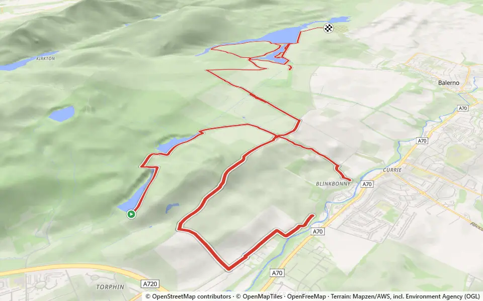 3D preview of a trail at Kip's Wood