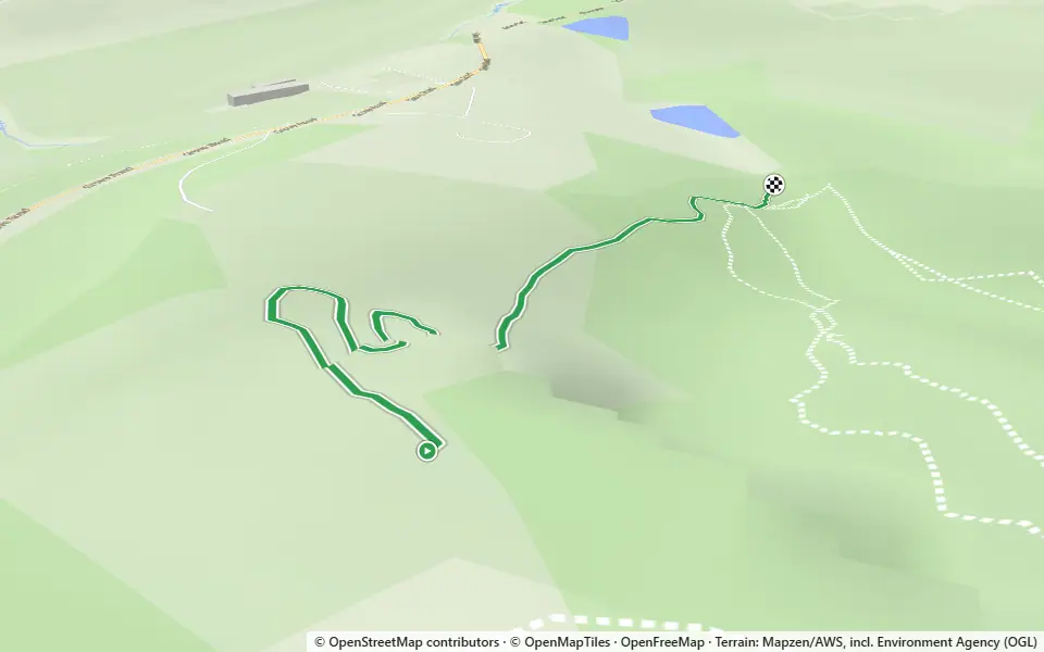 3D preview of a trail at Courtlands Wood