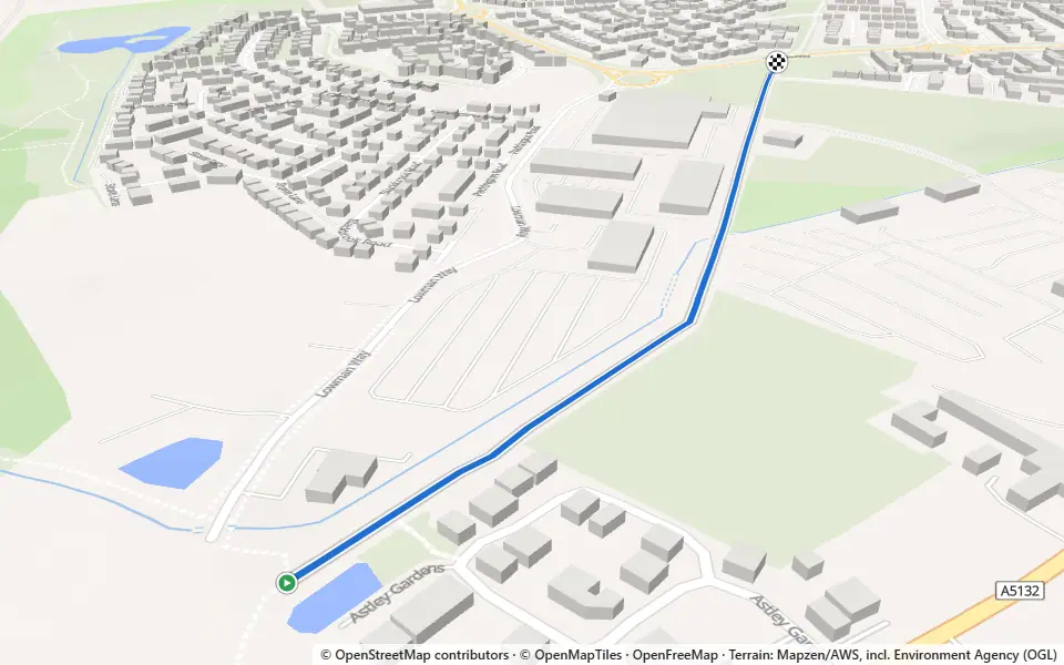 3D preview of a trail at Marlpit Plantation
