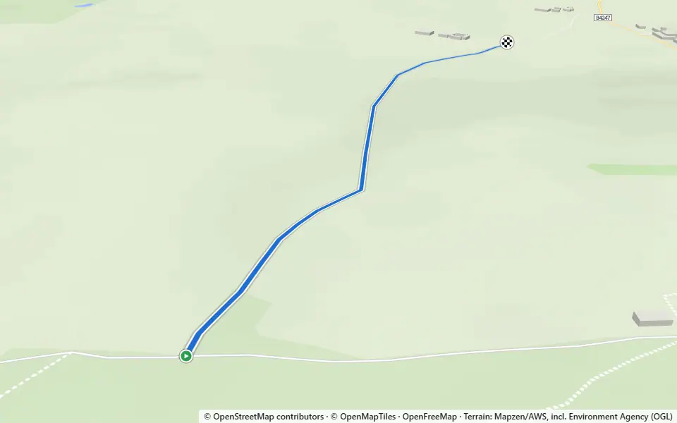 3D preview of a trail at South Gower Nature Reserve