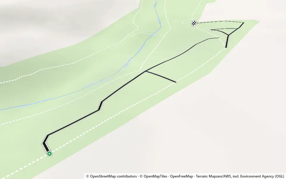 3D preview of a trail at Clare Glen