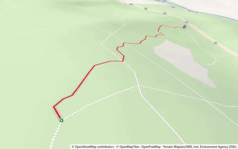 3D preview of a trail at Oak Wood