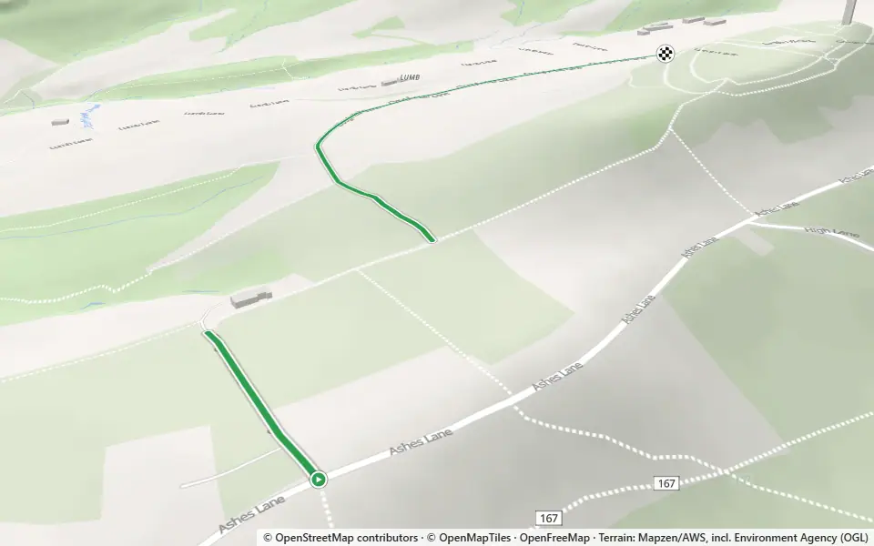 3D preview of a trail at Park Wood