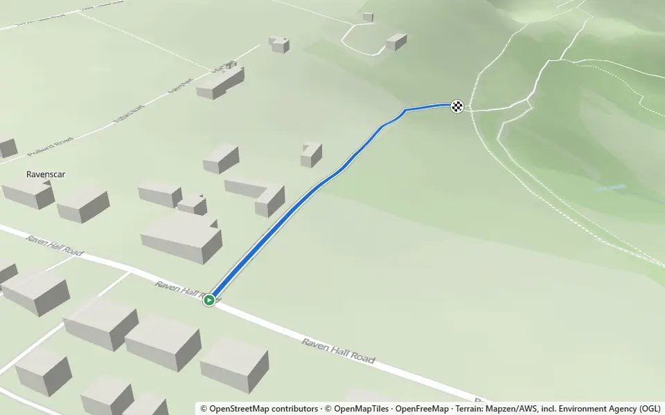 3D preview of a trail at Stoupe Beck Wood