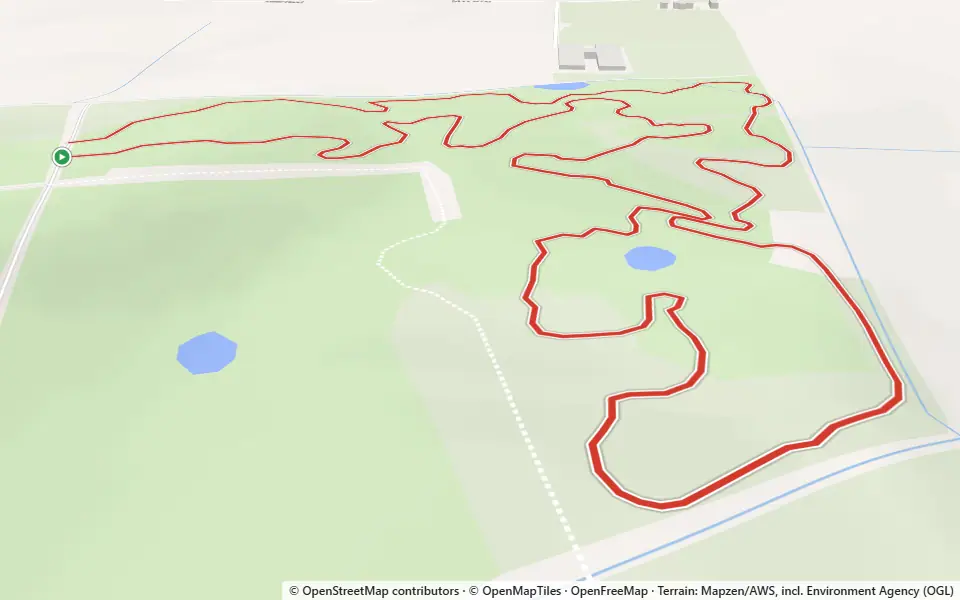 3D preview of a trail at Claxby Wood