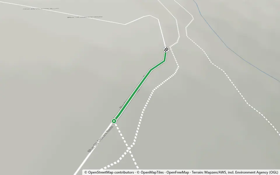 3D preview of a trail at Trails near Black Corries Lodge