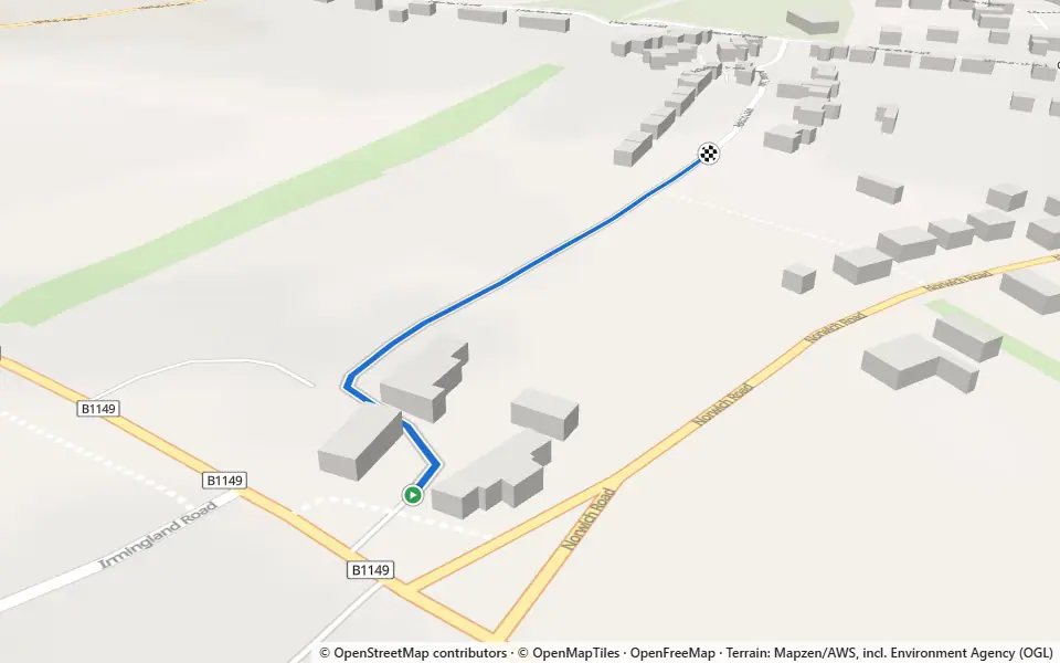 3D preview of a trail at St Andrew's Spinney