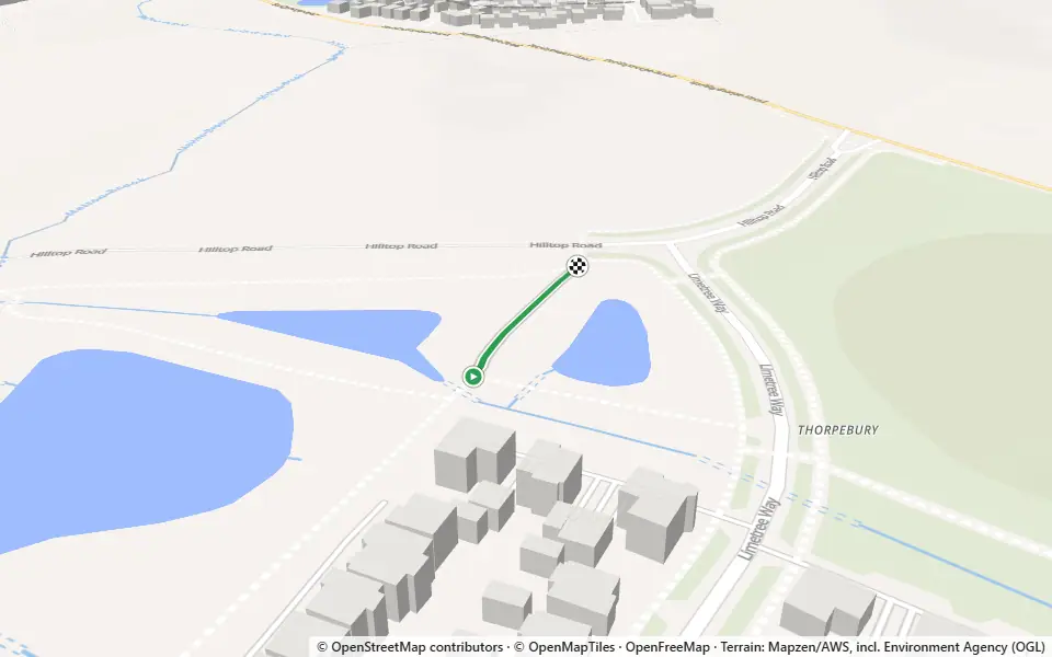 3D preview of a trail at Abbot's Spinney