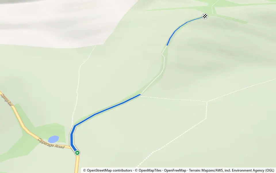 3D preview of a trail at Wickslet Copse