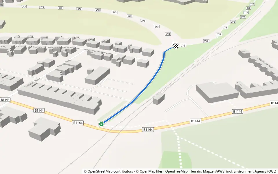 3D preview of a trail at Salter's Sanctuary