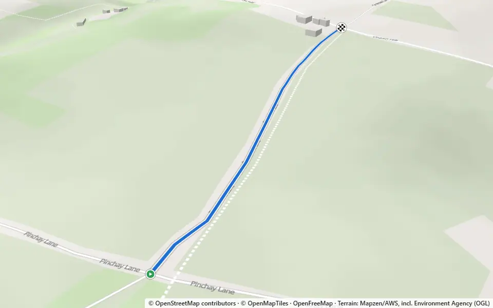 3D preview of a trail at Bithams Wood
